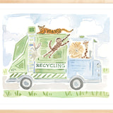 The "Wild Animal Recycling Truck Co." Fine Art Print