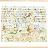 The "University of Animals Library" Fine Art Print