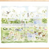 The "Football Zoo" Fine Art Print