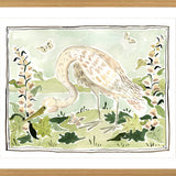 The "Great Foxglove Egret" Fine Art Print
