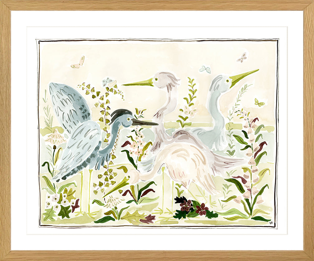 The "Birds and the Butterflies" Fine Art Print