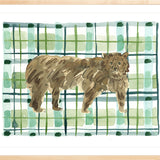 The "Plaid Bear" Watercolor Animal Fine Art Print