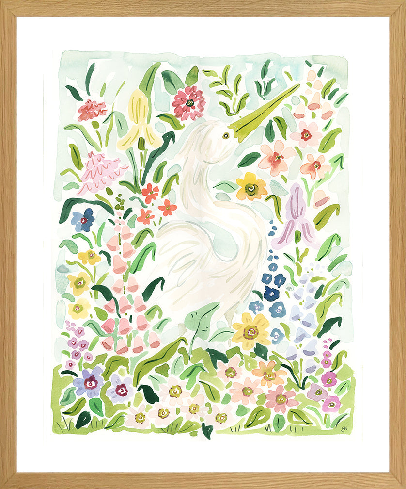 The "Flower Queen Egret" Fine Art Print