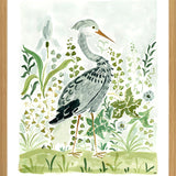 The " Heron in the Ferns" Fine Art Print