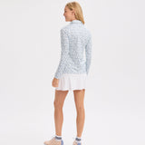 Printed Long Sleeve Polo