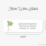 Palm Tree Return Address Labels