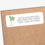 Palm Tree Return Address Labels