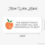 Peach Return Address Labels