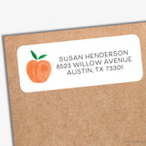 Peach Return Address Labels