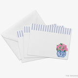 Peonies in Ginger Jar Flat Notes [Sets of 8]