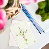 Peony Cross Card