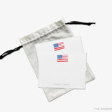 Personalized American Flag Flat Notes