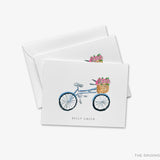 Personalized Bicycle Floral Greeting Cards