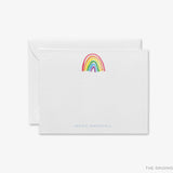 Personalized Bright Rainbow Flat Notes