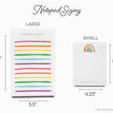 Bright Rainbow Notepad