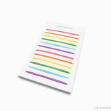 Bright Rainbow Notepad