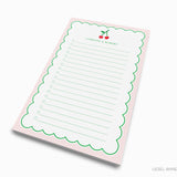 Personalized Cherry Notepad