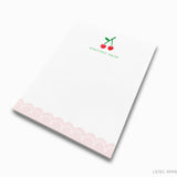 Personalized Cherry Notepad
