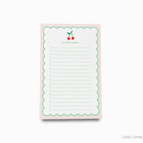 Personalized Cherry Notepad