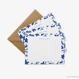 Personalized Chinoiserie Pattern Flat Notes