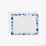 Personalized Chinoiserie Pattern Flat Notes