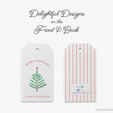 Personalized Christmas Evergreen Branch Gift Tags