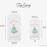 Personalized Christmas Evergreen Branch Gift Tags