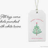 Personalized Christmas Evergreen Branch Gift Tags