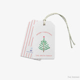 Personalized Christmas Evergreen Branch Gift Tags