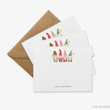 Personalized Christmas Gnome Flat Notes