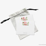 Personalized Christmas Gnome Flat Notes