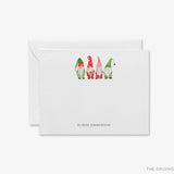 Personalized Christmas Gnome Flat Notes