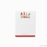 Personalized Christmas Gnomes Notepad