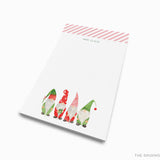 Personalized Christmas Gnomes Notepad