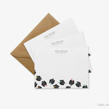 Personalized Colorful Graduation Caps Flat Notes