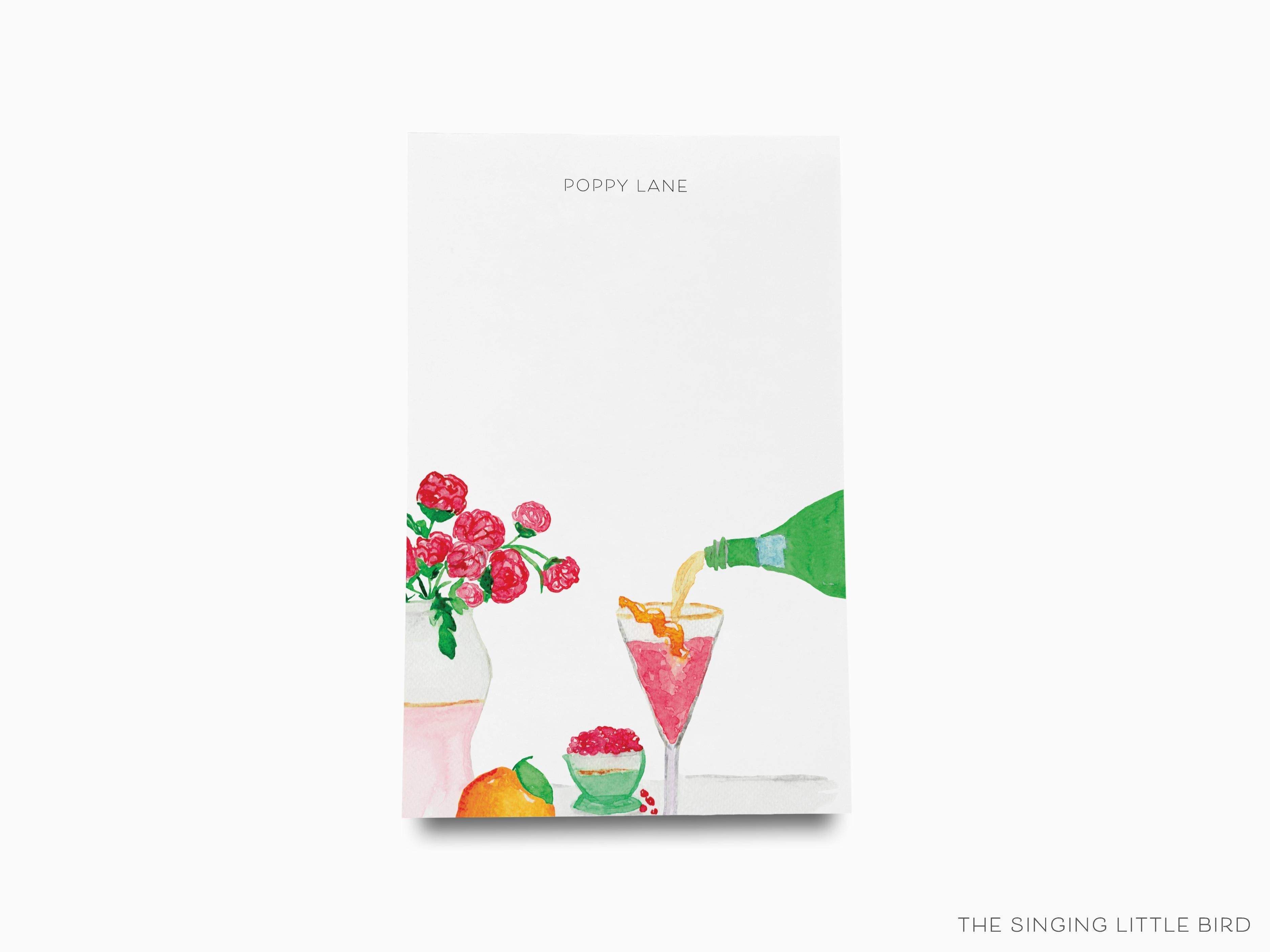 Cranberry Fizz Cocktail Notepad