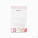 Personalized Donut Notepad