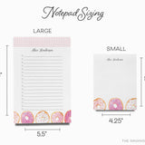 Personalized Donut Notepad