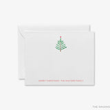 Personalized Evergreen Branch Flat Notes