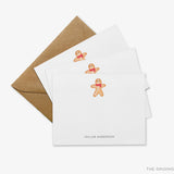 Personalized Gingerbread Man Flat Notes