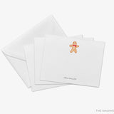 Personalized Gingerbread Man Flat Notes