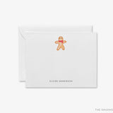 Personalized Gingerbread Man Flat Notes