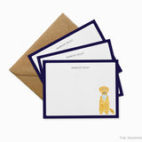 Personalized Golden Retriever Flat Notes