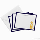 Personalized Golden Retriever Flat Notes