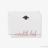 Personalized Graduation Cap Script Flat Notes
