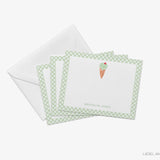 Personalized Green Ice Cream Cone Flat Notes