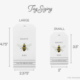 Personalized Happy Bee Day Gift Tags