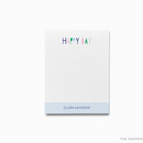 Happy Stripe Gingham Notepad