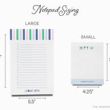 Happy Stripe Gingham Notepad