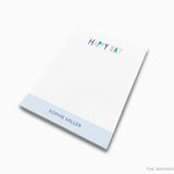 Happy Stripe Gingham Notepad